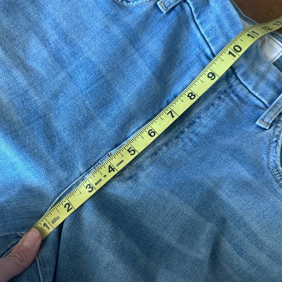 Frank & Eileen Galway Faded Light Blue Wide-Leg Cropped Jeans size 31 - Picture 6 of 11